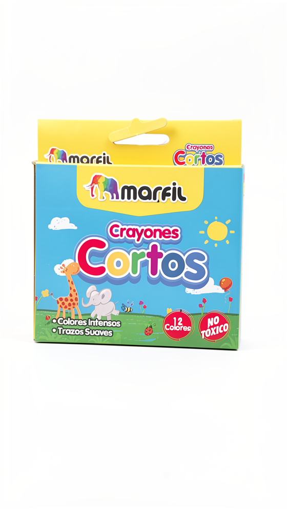 Crayones cortos x 12und Marfil