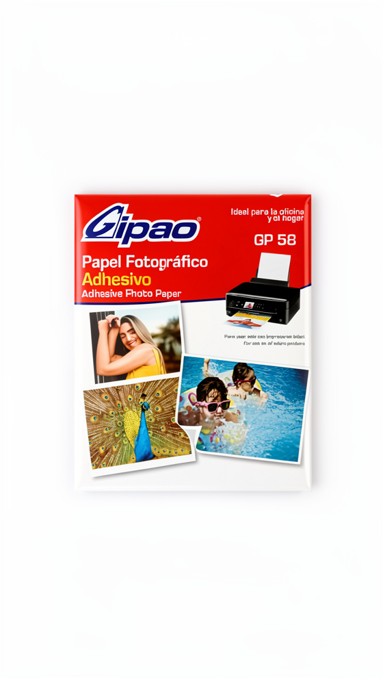 Papel fotografico adhesivo A4