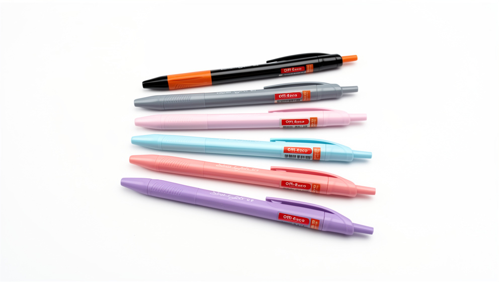 Lapicero retractil 0.7mm negro Offi-esco
