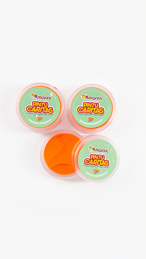 Pintucarita 7gr Marfil Naranja neon