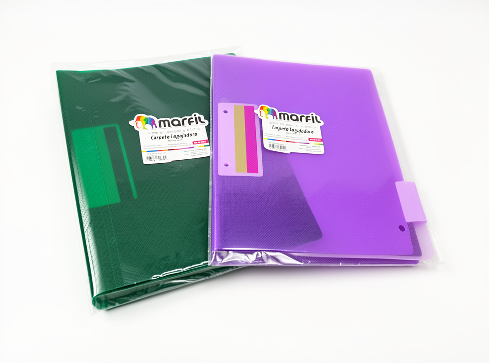 Carpeta plast. c/gancho legaj. carta Marfil