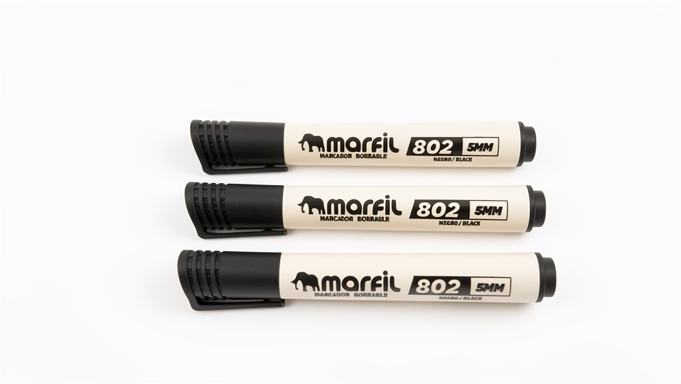 Marcador borrable negro Marfil