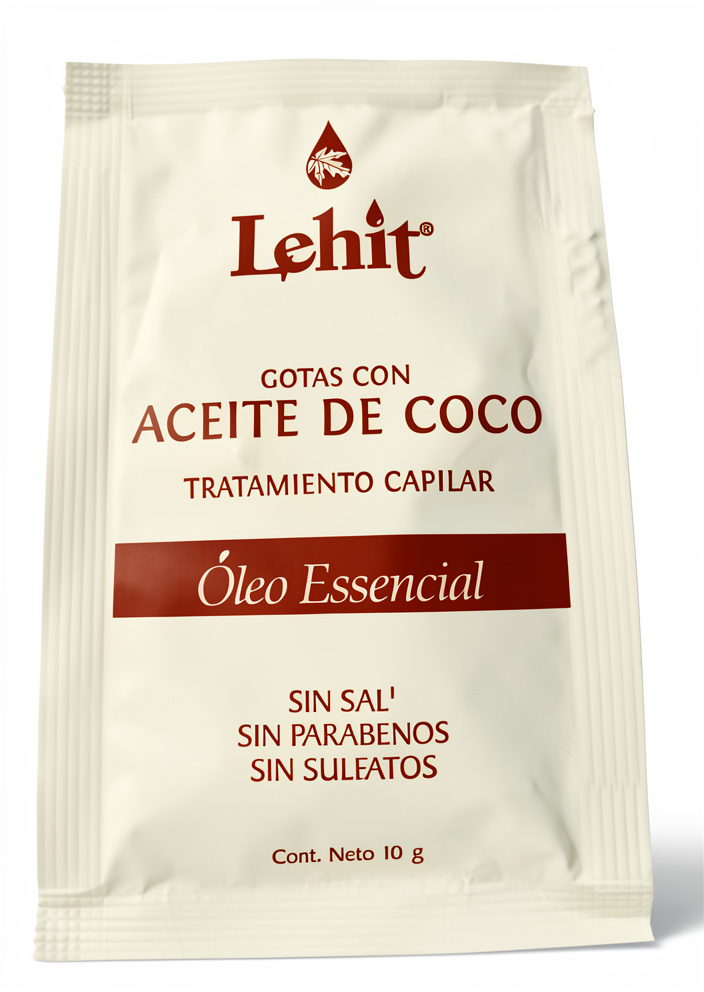 Trat. Cap. Gotas con aceite de coco sobre 10gr
