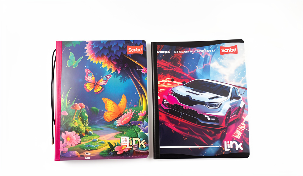 Cuaderno 100H. Raya sticker Scribe Link