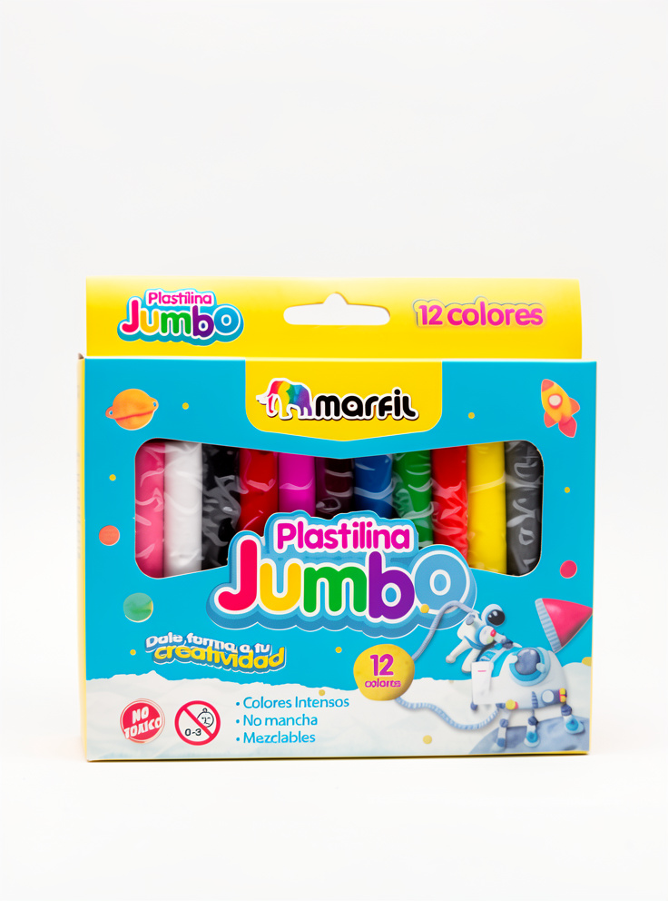 Plastilina jumbo 12und Marfil
