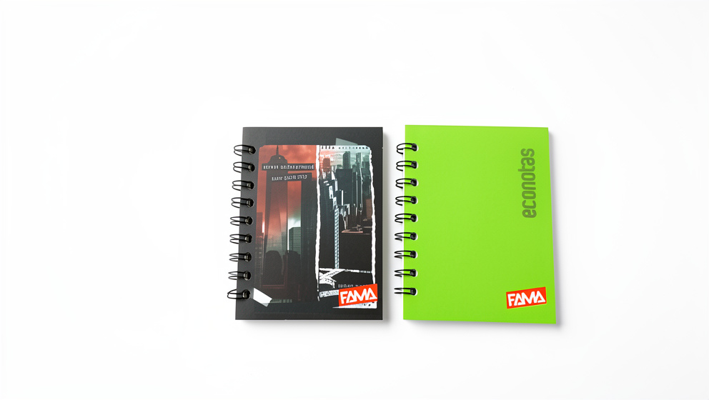 Cuaderno mini notas cuadros Marfil