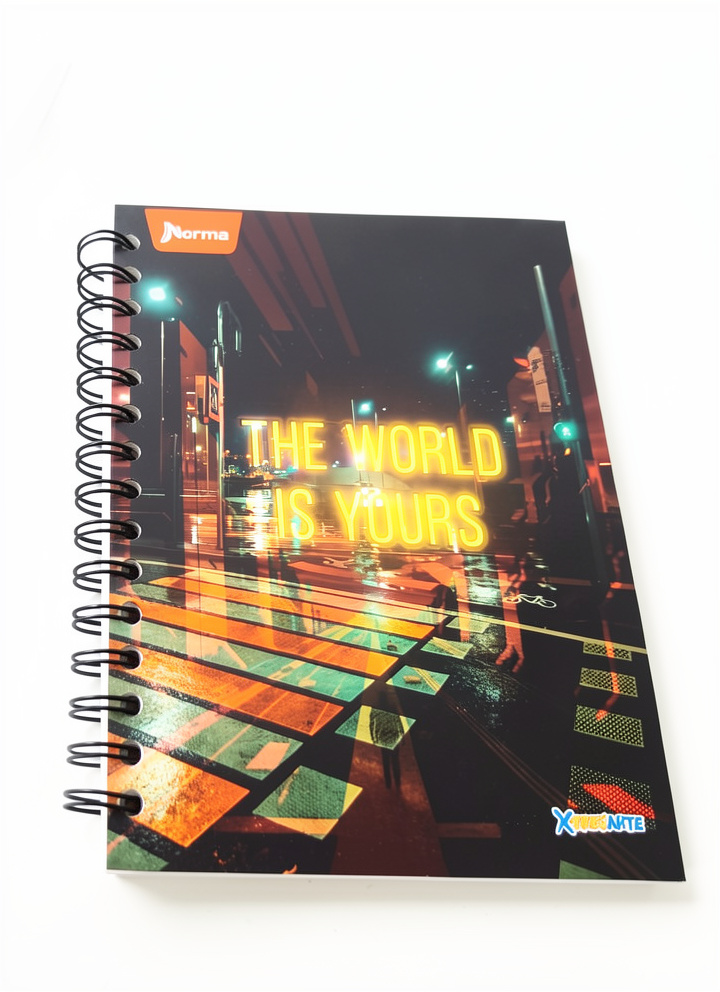 Cuaderno arg. 80H. peq. Rayas hombre T.dura Norma