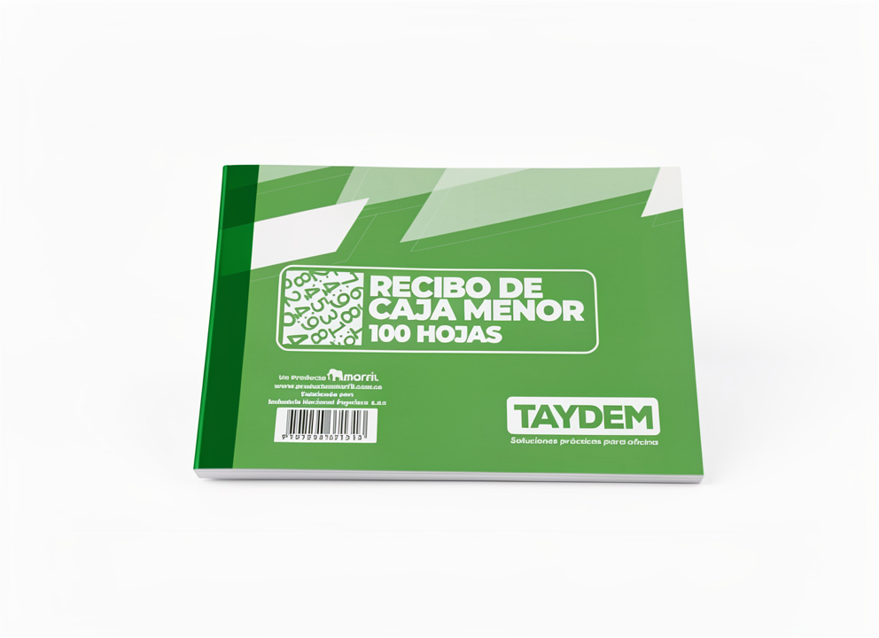 Talonario de recibo de caja menor 100H Taydem Marfil