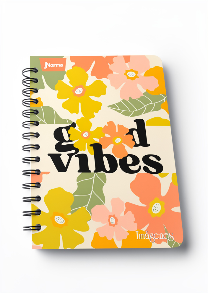 Cuaderno arg. 100H peq. Rayas mujer Imágenes-scribe