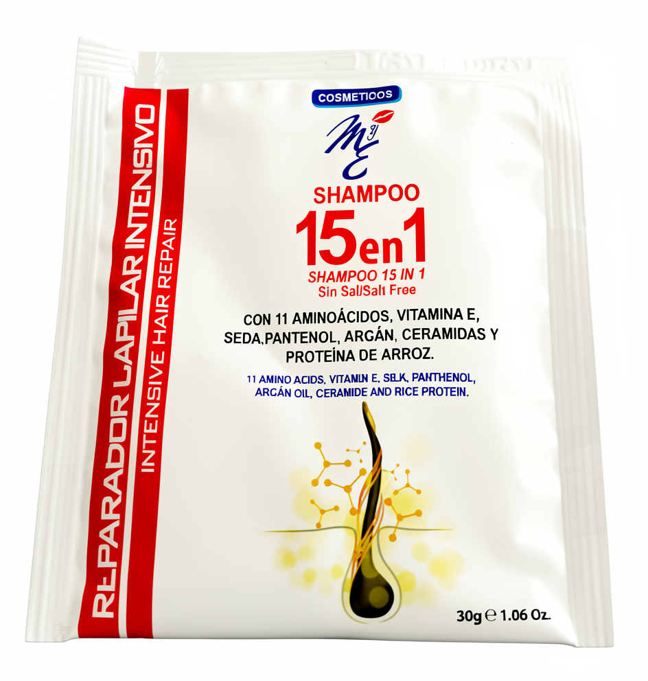 Shampoo 15en1 sobre 30gr MyE