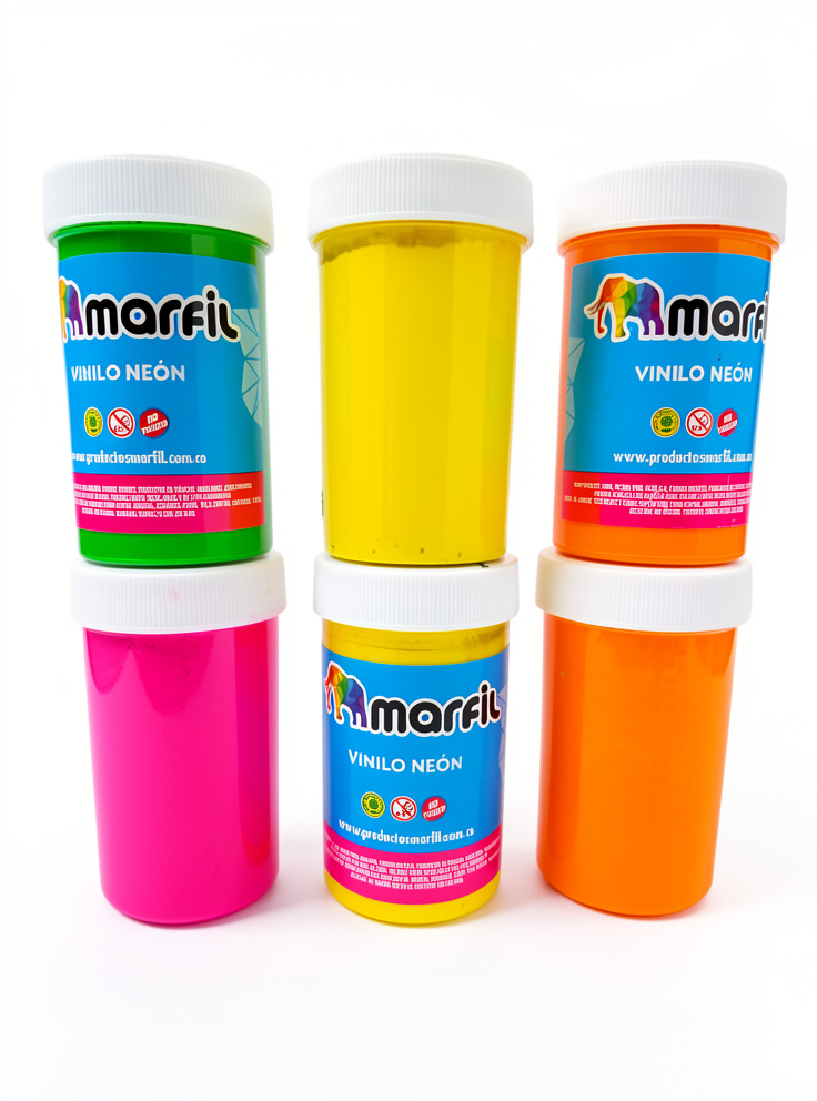 Vinilo neon 125cc Marfil Naranja