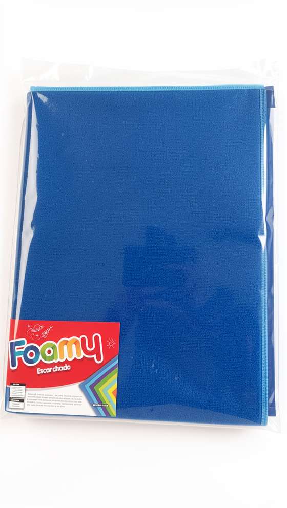 Foamy escarc. 4carta Azul rey Marfil
