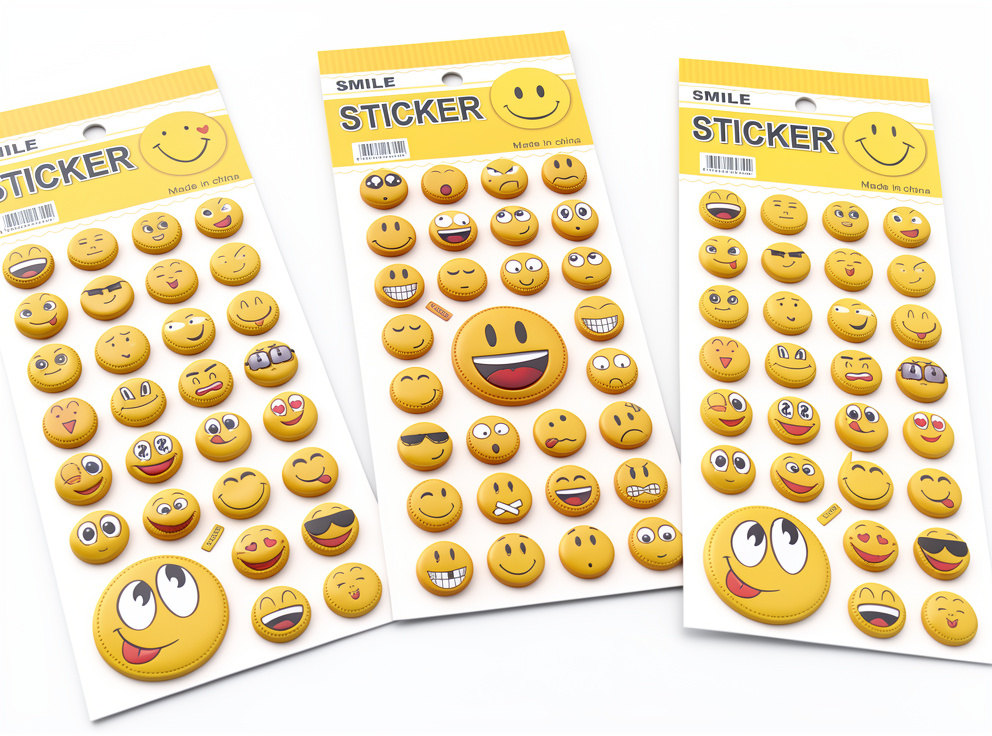Sticker 3D carton mediano