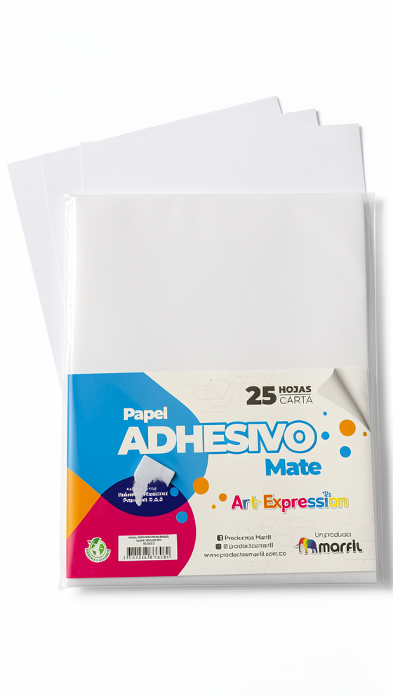 Papel adhesivo mate und