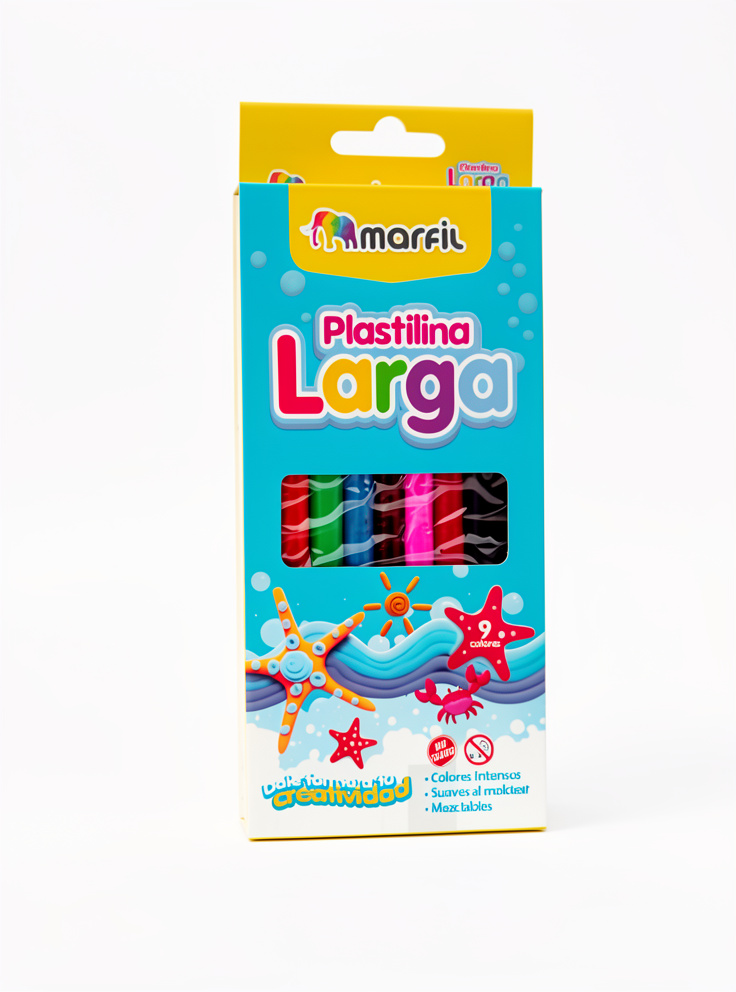 Plastilina larga 9und Marfil