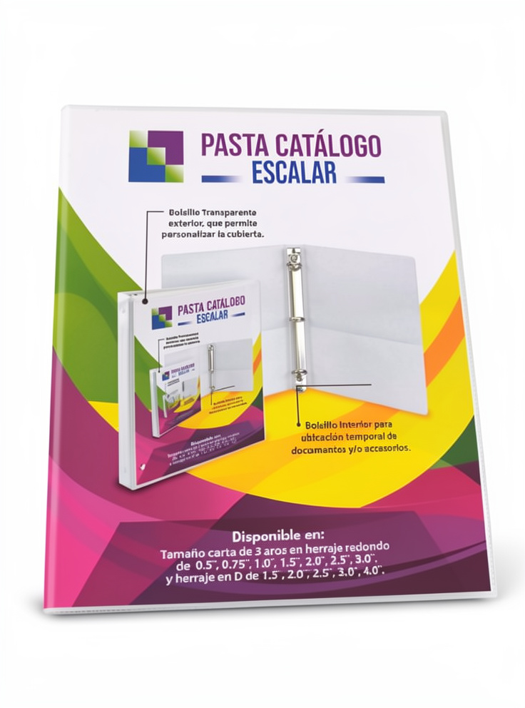 Carpeta catalogo 3 aros 0.5