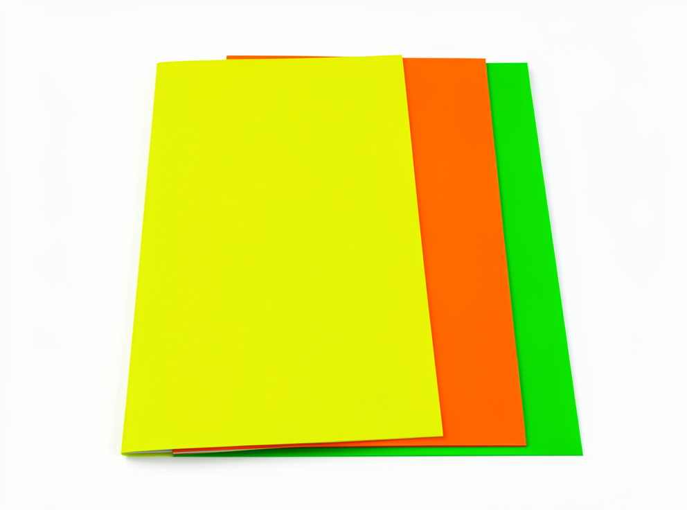 Octavo de cartulina fluorescente und