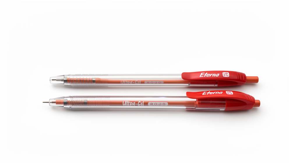 Lapicero retractil 0.7mm  rojo Eterna