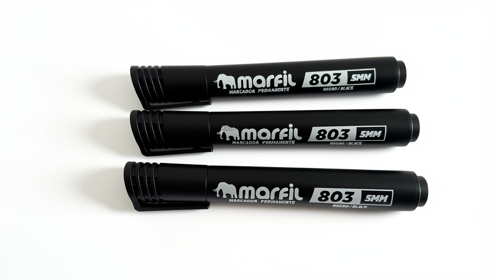 Marcador permanente negro Marfil