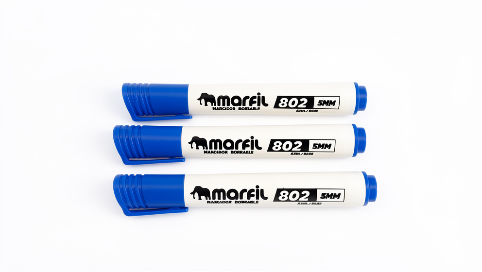 Marcador borrable azul Marfil