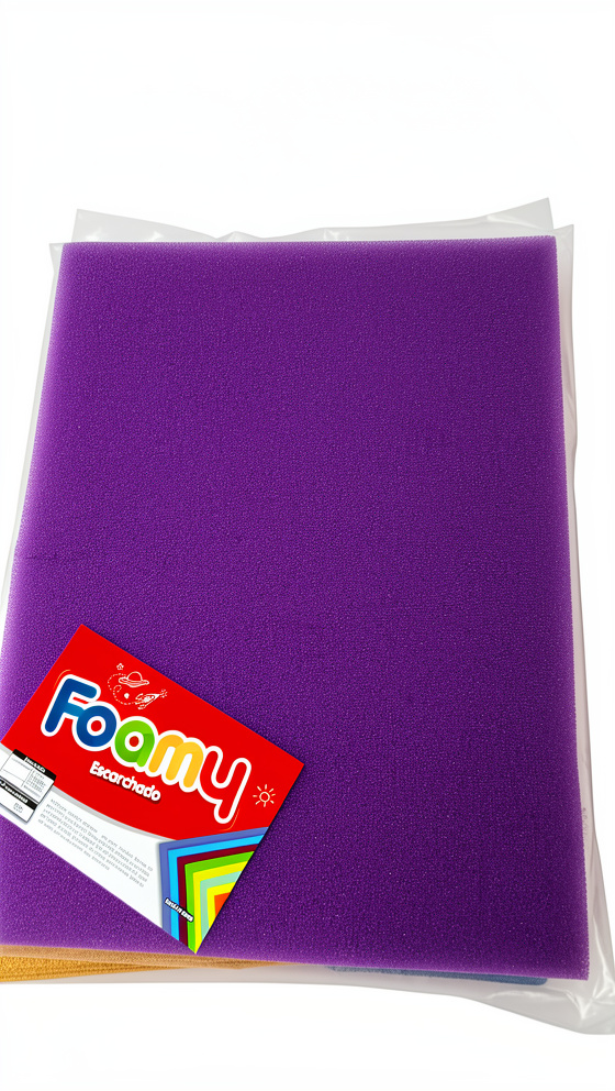 Foamy escarc. 4carta Morado Marfil