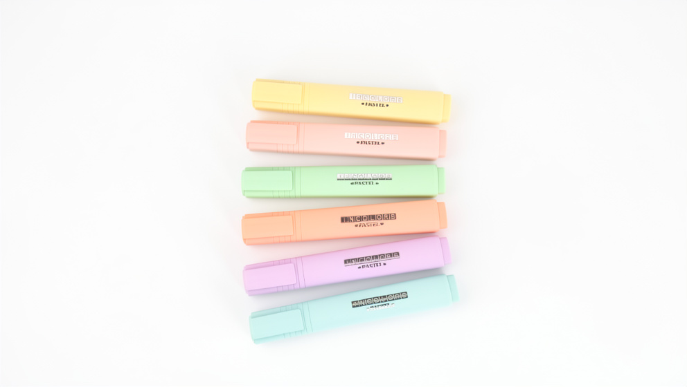 Resaltador pastel und Incolors Scribe