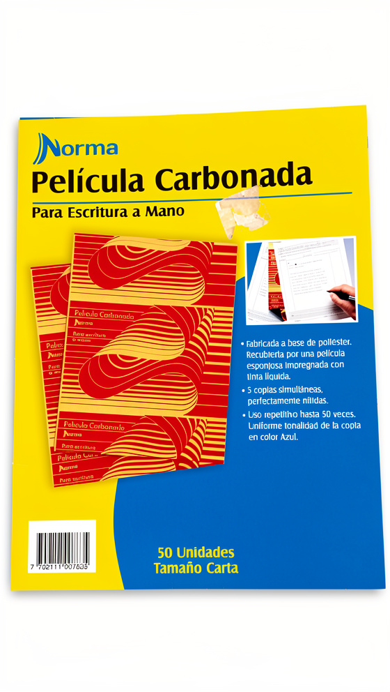 Hoja de apel carbon azul carta und