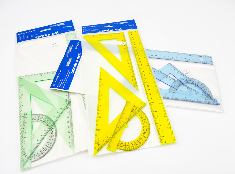 Set geometrico reglas 4pzas