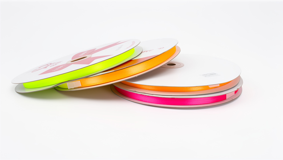 Cinta de tela neon 6.5mm metro