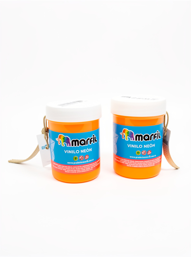 Vinilo neon 80cc Marfil Naranja