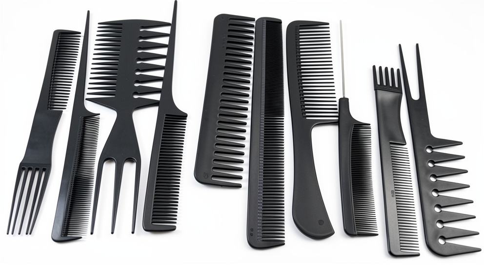Peine negro estuche und