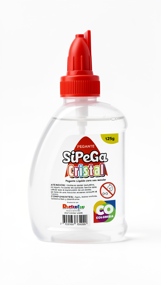 Pegante liquido transparente 125ml Sipega