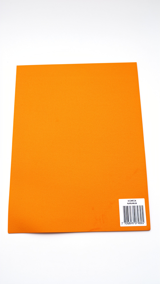 Foamy liso carta Naranja Marfil