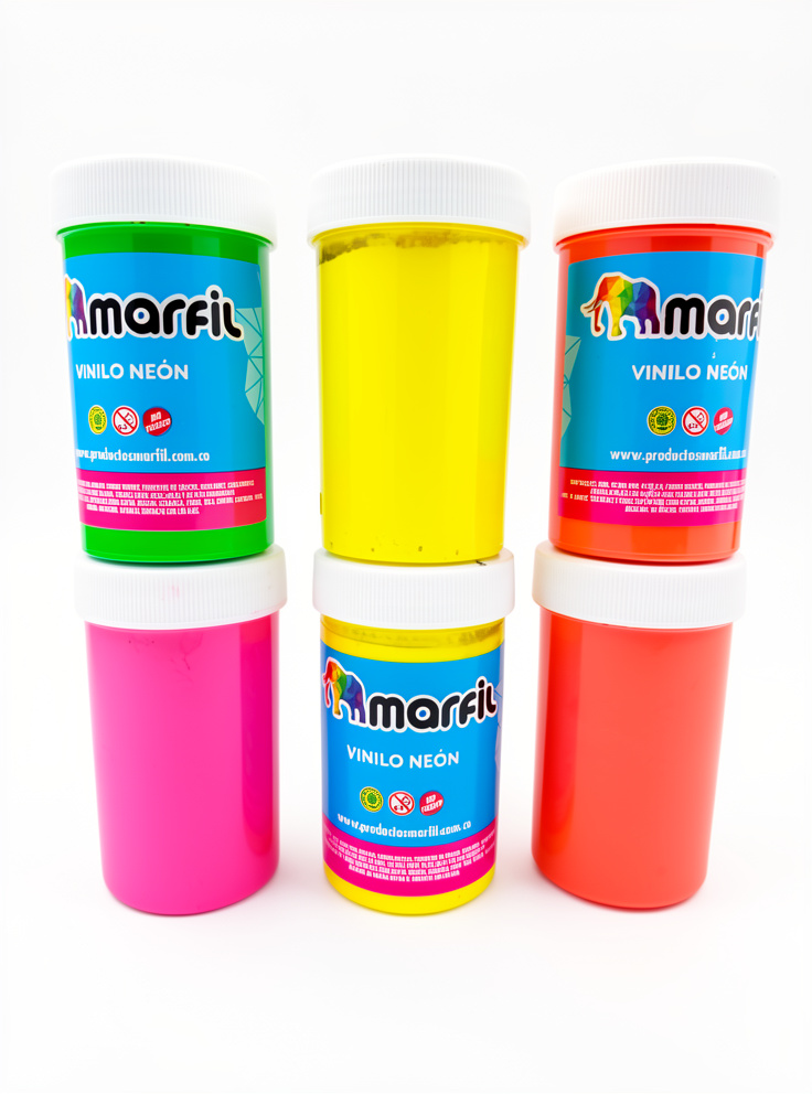 Vinilo neon 125cc Marfil Fucsia