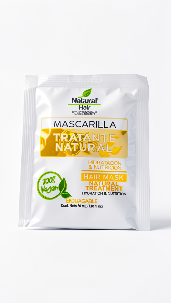 Trat. cap. macarilla sobre 30gr Natural Hair