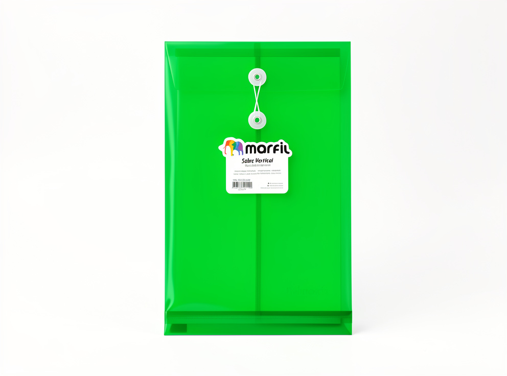 Sobre plastico vertical oficio