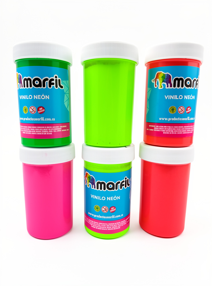 Vinilo neon 125cc Marfil Verde