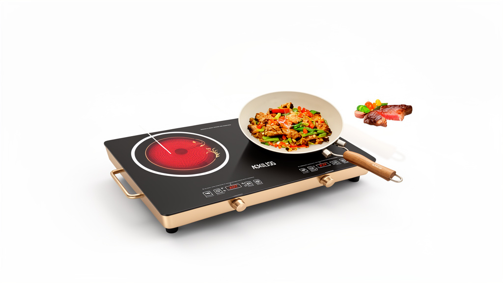 Cocina infrarroja Doble táctil