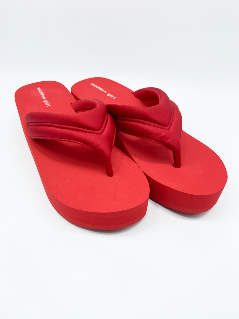 Sandalias Rojas talla 11 Madden Girl de plataforma
