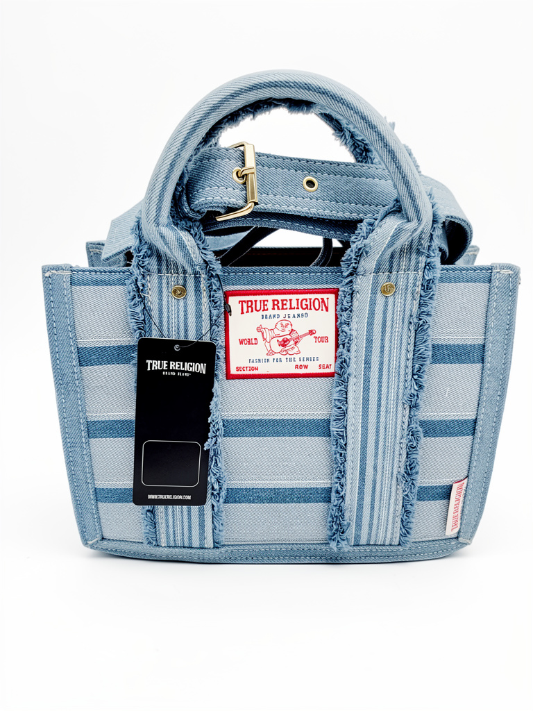 Bolsa true religion mediana de mezclilla