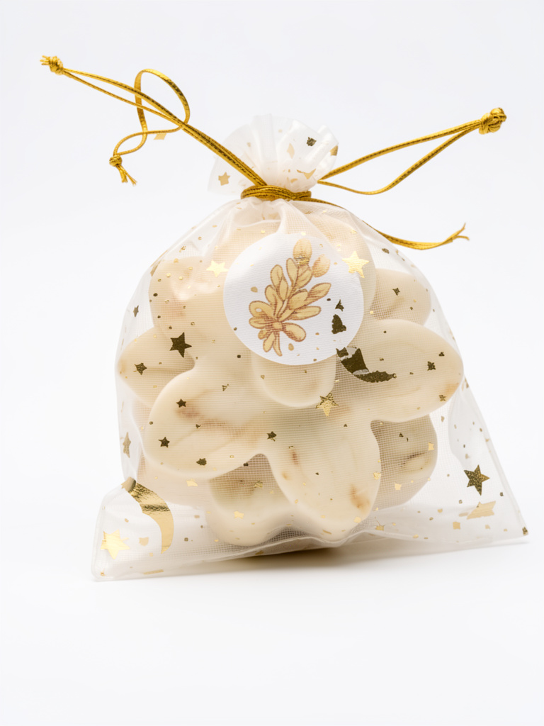 Jabón de flor grande de avena