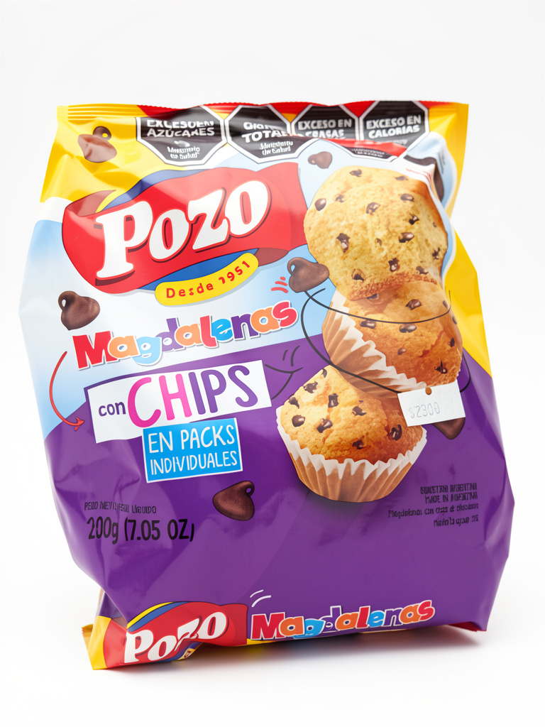 Magdalenas con chip Pozo