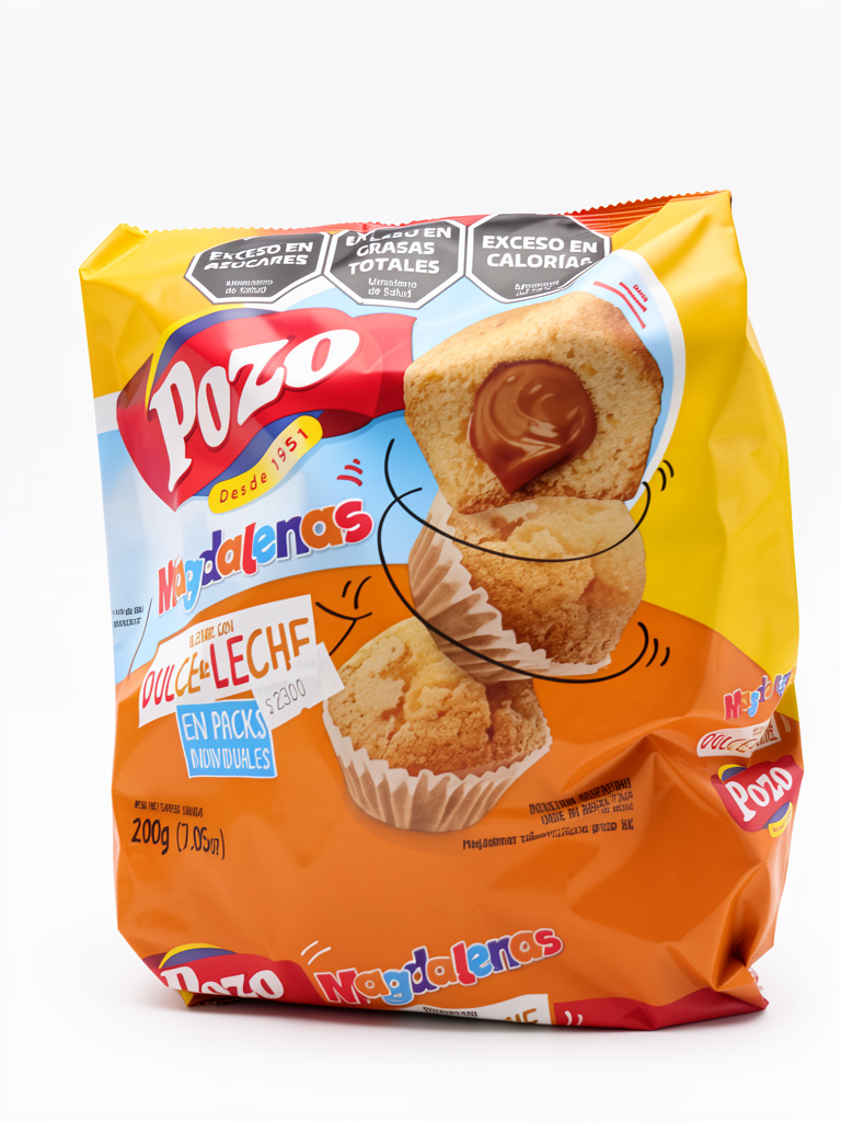 Magdalenas con dulce de leche Pozo