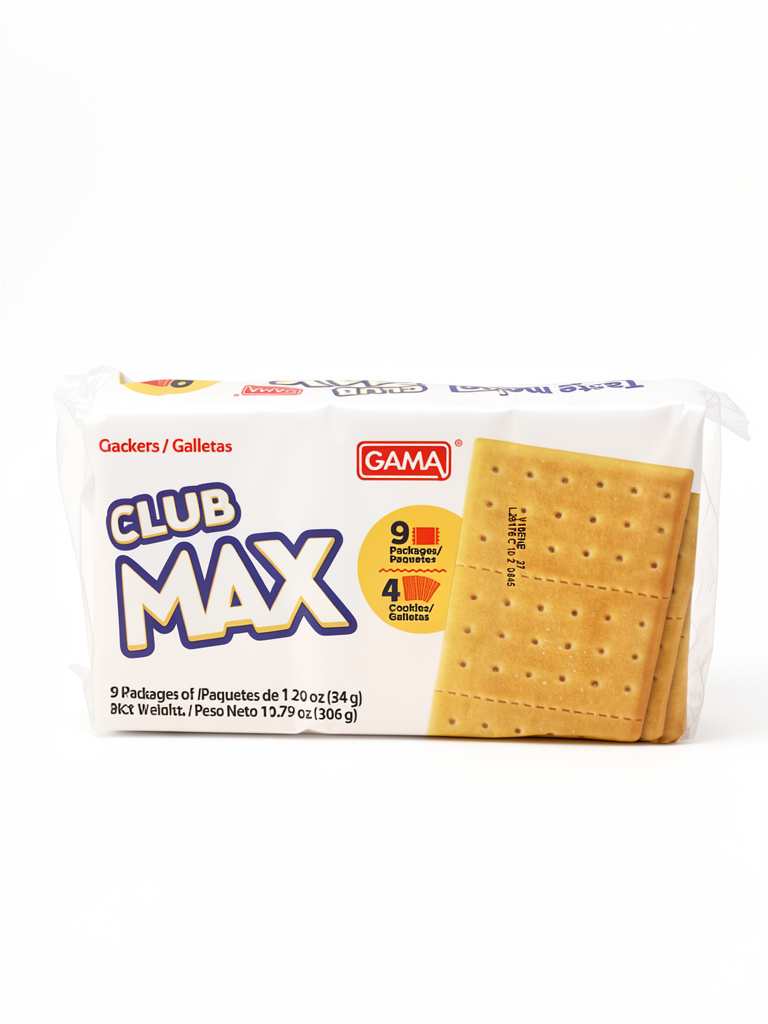 PAQUETE DE 9 GALLETAS CLUB MAX GAMA