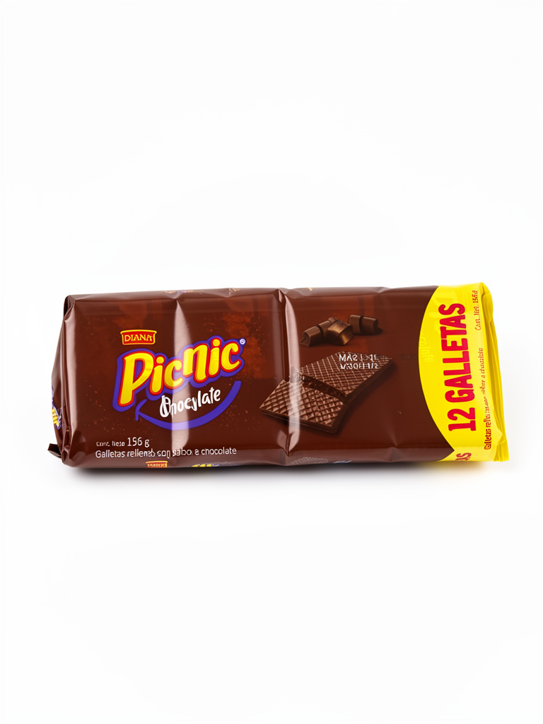 PAQUETE GALLETA 156 G PICNIC CHOCOLATE