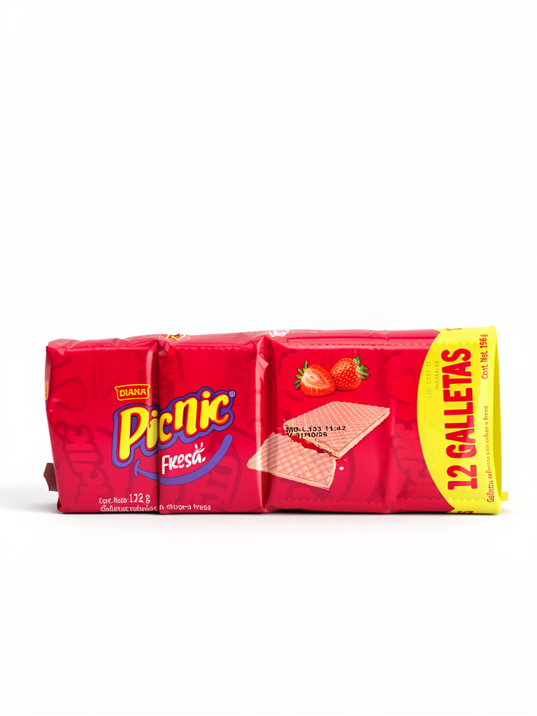 PAQUETE GALLETA 156 G PICNIC FRESA