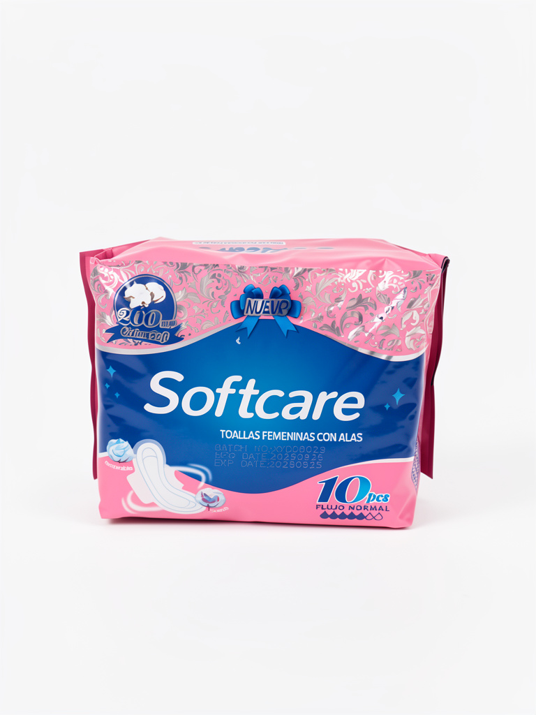 TOALLAS FEMENINAS CON ALAS SOFTCARE