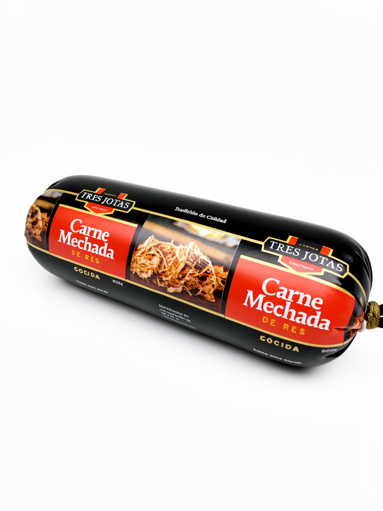 CARNE MECHADA RES BURBUJA 500 GRS