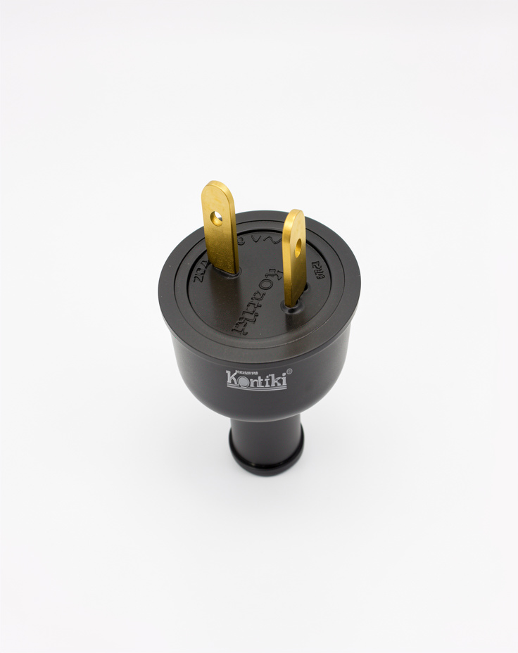 Clavija Indus. Pata Cruzada 20A Con Polo a Tierra Azul, 120-250V, IP20, Ref FC-8, Marca Kontiki