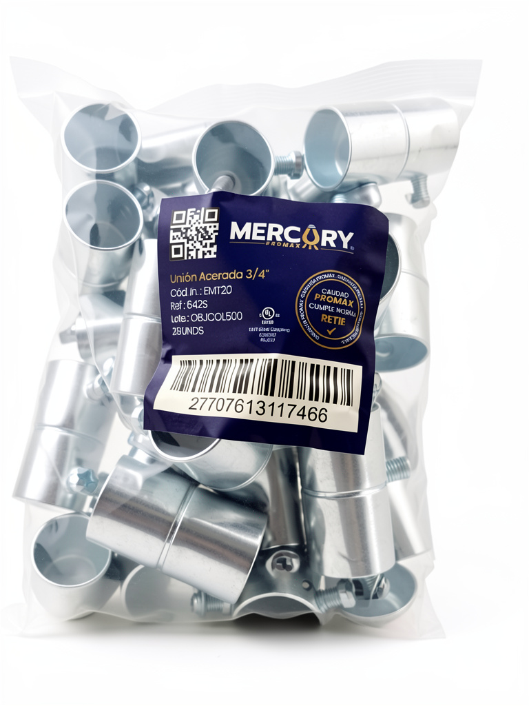 Mercury union acerada 3/4
